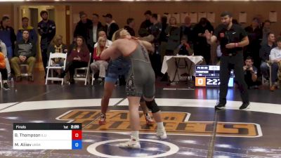 86 kg Final - Brayden Thompson, Illinois vs Mukhammed Aliiev, Ukraine