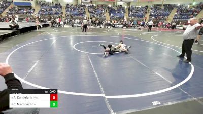 85 lbs Consi Of 8 #1 - Adam Candelaria, Pagosa Pirates vs Cooper Martinez, DC Wrestling