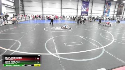 80 lbs Rd# 10- 4:00pm Saturday Final Pool - Braylon Decker, Terps XPress vs Clint Kohlman, Team Michigan