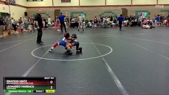 56 lbs Round 1 - Grayson Hintz, Williamsburg Wrestling Club vs Leonardo Marenco, Warhawks