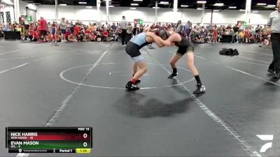 88 lbs Round 2 (8 Team) - Nick Harris, Iron Horse vs Evan Mason, HFL