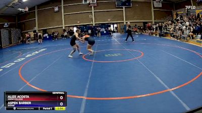 160 lbs Semifinal - Aspen Barber, Doane vs Alize Acosta, Snow College