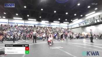 90/100 lbs Semifinal - Jace Henson, Carl Albert vs Alaric Simmons, Southmoore SaberCats Wrestling
