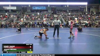 146-161 lbs Round 2 - Winry Yaggie, Yankton Jr Bucks vs Amaiah Brooks, Cobra