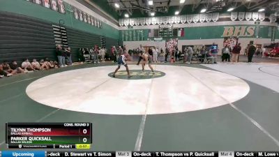 132 lbs Cons. Round 3 - Tilynn Thompson, Dallas Kimball vs Parker Quicksall, Dallas Wilson