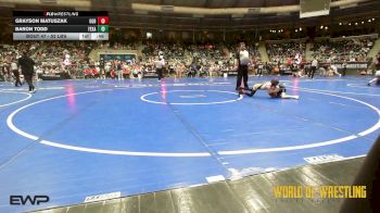52 lbs Round Of 16 - Grayson Matuszak, GGB Ohio vs Baron Todd, Texas Elite