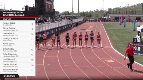 High School Girls' 800m, Prelims 1