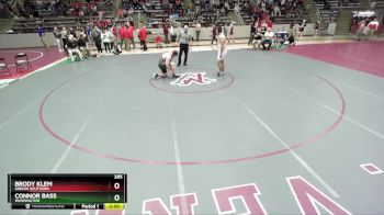 285 lbs Quarterfinal - Connor Bass, Washington vs Brody Klem, Gibson Southern