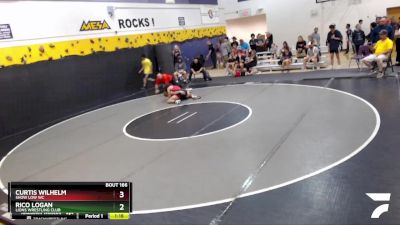 132 lbs Cons. Round 2 - Rico Logan, Lions Wrestling Club vs Curtis Wilhelm, Show Low WC