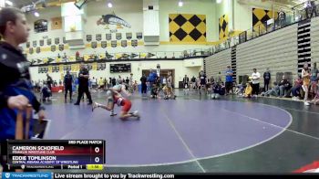 77 lbs 3rd Place Match - Cameron Schofield, Franklin Wrestling Club vs Eddie Tomlinson, Central Indiana Academy Of Wrestling