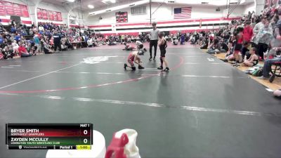 65 lbs Cons. Round 1 - Bryer Smith, Northwest Grapplers vs Zayden McCully, Lexington Youth Wrestling Club