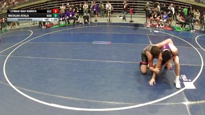 155 lbs Quarters - Nicolas Ayala, Wayne Badgers vs Lyman Nau Rarick, Westlake