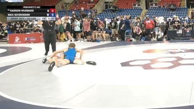 120 lbs Cons. Rd Of 64 - Karson Wuebker, Iowa vs Max Schroeder, Wisconsin