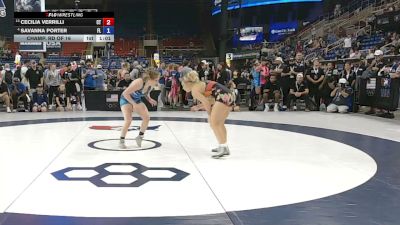 130 lbs Champ. Rd Of 16 - Cecilia Verrilli, Connecticut vs Savanna Porter, Florida