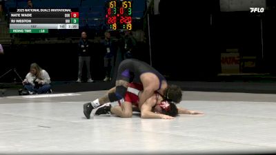 157 lbs Quarters & 1st Wb (16 Team) - RJ Weston, Northern Iowa vs Nate Wade, Cornell