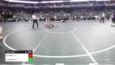 78 lbs Semifinal - Waylon Miller, Greater Heights Wrestling vs Eden Hickman, Bulls