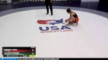 106 lbs Champ. Round 1 - Madison Heinzer, Evergreen Valley Wrestling Club vs Addison Jones, California
