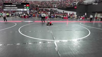 81 lbs Champ. Round 1 - Vincent Zeiher, Amery Youth Wrestling vs Gunnar Roffers, Aviators Wrestling