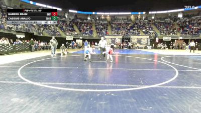 110 lbs Consy 1 - Gabriel Ream, United vs Cassius Araujo, Cochranton
