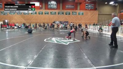 133 lbs Champ. Round 2 - Nate Barrios, San Joaquin Delta College vs Tyler Williams, Palomar College