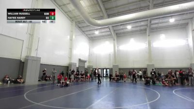 45 lbs Cons. Semi - William Russell, North Sanpete Hawk Wrestling vs Hayes Hardy, Box Elder Stingers