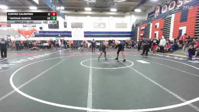 285 lbs Champ. Round 1 - Nathan Garcia, Chino vs Cortez Calentino, San Clemente