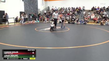 B-10 lbs Cons. Round 1 - Cannon Kegler, Indee Mat Club vs Logan Mehlert, Big Game Wrestling Club