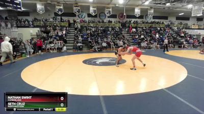 138 lbs Cons. Round 1 - Seth Cruz, Northwestern vs Nathan Swint, Cumberland