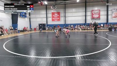 92 lbs Ethan Suer, Ohio Grey vs Benex Velasco, North Carolina Blue