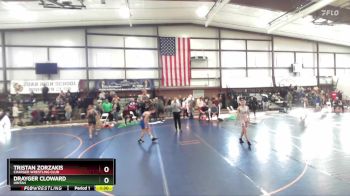 120 lbs Quarterfinal - Drayger Cloward, Uintah vs Tristan Zorzakis, Charger Wrestling Club