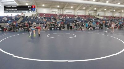 110 lbs Champ. Rd Of 16 - Layla Ward, Wan Tu Wazuri Oakland Youth Wrestling Club vs Riley Meyer, Diamondville Wrestling Club