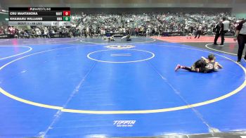 46 lbs Round Of 32 - Cru Mantanona, Mantanona TC vs Khamaru Williams, Moen Wrestling Academy