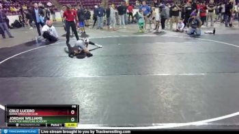 77 lbs 3rd Place Match - Jordan Williams, Black Fox Wrestling Academy vs Cruz Lucero, Duran Wrestling Club