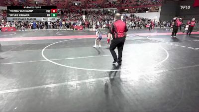 70 lbs 3rd Place Match - Vayda Van Camp, Brillion Wrestling Club vs Rylee Zahara, MES Wrestling