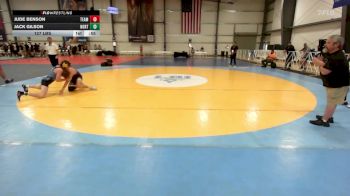 127 lbs Rr Rnd 1 - Jude Benson, Team Barracuda MS vs Jack Gilson, North Carolina National Team Blue