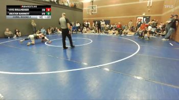 85 lbs Cons. Round 2 - Dexter Barnett, Orofino Youth Wrestling vs Kye Rollheiser, 208 Spartan WC