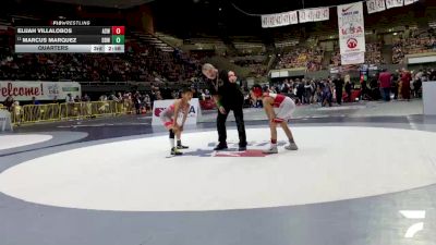 Intermediate Boys - 67 lbs Cons. Round 5 - Elijah Streu vs Keith Garcia, Red Wave Wrestling