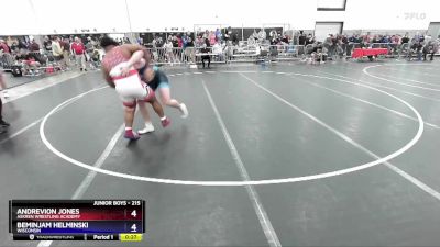 215 lbs Champ. Round 2 - Andrevion Jones, Askren Wrestling Academy vs Beminjam Helminski, Wisconsin