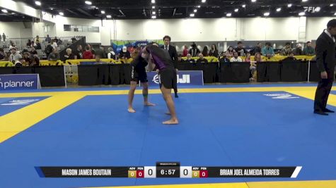 Brian Joel Almeida Torres vs Mason James Boutain 2025 World IBJJF Jiu-Jitsu No-Gi Championship