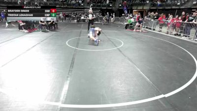 128 lbs Consi Of 4 - Brayden Inman, Shawnee vs Tristan Lenaghan, Compete Wrestling Academy