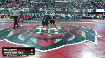 G - 138 lbs Semifinal - Yasmine Tatsey-McKay, Browning (Girls) vs Kaitlyn Thorn, Bozeman (Girls)