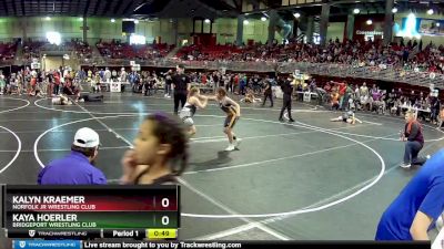 101 lbs Quarterfinal - Kaya Hoerler, Bridgeport Wrestling Club vs Kalyn Kraemer, Norfolk Jr Wrestling Club