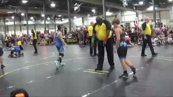 112 lbs Quarterfinals (8 Team) - Braiden Wilborn, Ares vs Tyler Lachenberg, American Gladiators-Blue