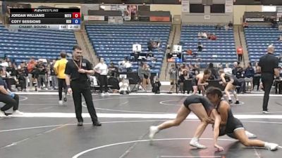 124 lbs Champ. Round 1 - Jordan Williams, Northern Oklahoma College- Tonkawa vs Coty Sessions, Oklahoma City University