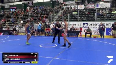 125 lbs Quarterfinal - William Smith, IN vs Reza Massjouni, VA