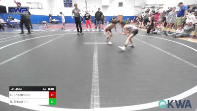 43-46 lbs Consolation - Duke Friddle, Rough Riders vs Brooklyn Breeze, Comanche Takedown Club