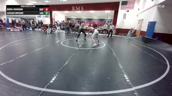 157 lbs Champ. Round 2 - Ezra Horgen, Rock Springs vs Logan Brome, Laramie