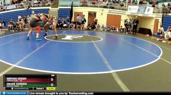 195 lbs Round 2 (4 Team) - Armani Green, Crown Point vs Drake Harden, Indiana Creek