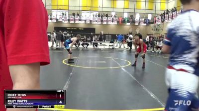 130 lbs 1st Place Match - Ricky Titus, USA Mat Club vs Riley Watts, MWC Wrestling Academy