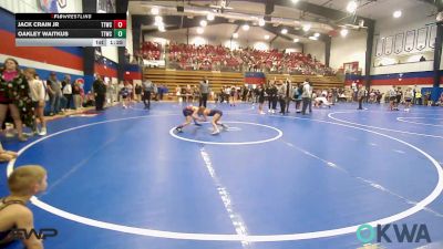 58 lbs Rr Rnd 2 - Jack Crain Jr, Team Tulsa Wrestling Club vs Oakley Waitkus, Team Tulsa Wrestling Club